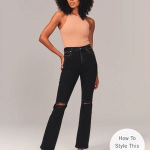 New with Tags : Abercrombie & Fitch High Rise Black Jeans
